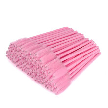 Brosses à cils et goupillons jetables, paquet de 100, rose pâle