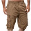 Short cargo décontracté pour homme en tissu extensible 1