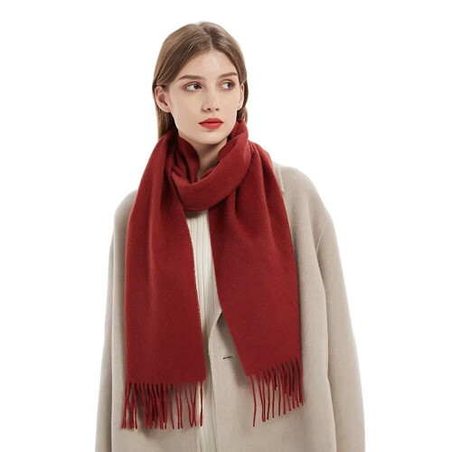 Cachecol de lã de cordeiro macio e aconchegante para o inverno, ideal para homens, 183 x 30 cm (72 x 12 polegadas).