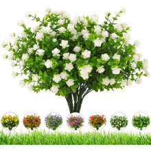 Fiori artificiali rossi da esterno, 20 mazzi