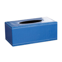 Rechteckige Taschentuchbox aus PU-Leder mit Deckel