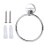 Anneau porte-serviettes mural en acier inoxydable 1