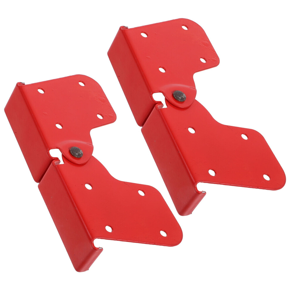 Red Aluminum Alloy Ladder Hinge For Attic Stairs 2 Pcs 913466069798