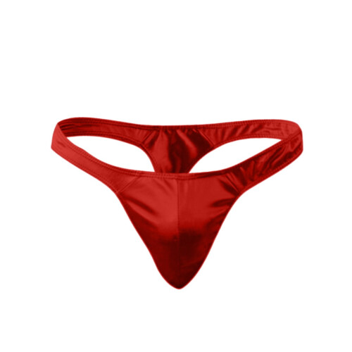 Slip string en satin pour homme (1 pièce)