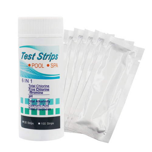 Pool and Spa Test Strips 6-in-1 Kit 50 Count
