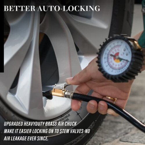 Air Chuck Tire Pump Brass Locking 2 pcs 1