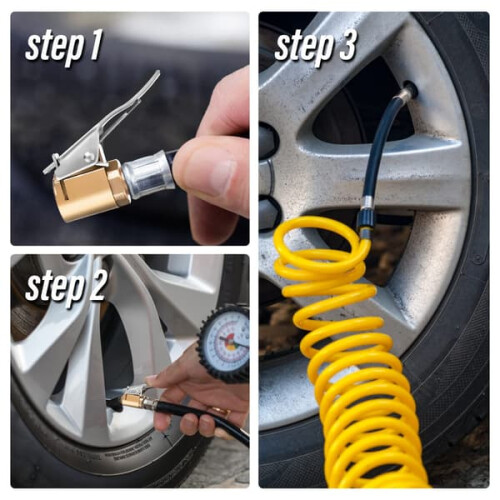 Air Chuck Tire Pump Brass Locking 2 pcs 2