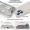 Capa de borracha compatível com iPhone 13 Pro Max com proteção líquida para a câmera V2 - Branco Retrô 3