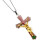 Colar vintage com pingente de cruz de Jesus 1