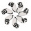 Waterdichte golf wedge headcovers (7 stuks) wit 1