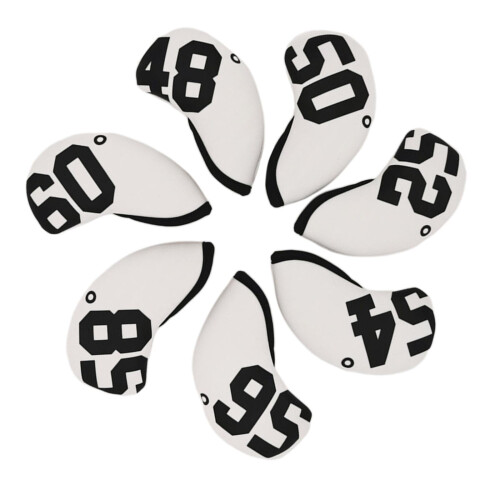 Waterdichte golf wedge headcovers (7 stuks) wit