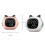 Cat-shaped Bluetooth alarm clock with night light white 2