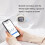 Cat-shaped Bluetooth alarm clock with night light white 7