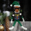 Papai Noel de pelúcia, estilo hip hop, preto, 3 metros (118 polegadas) 3
