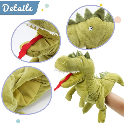 Plush T-Rex Hand Puppet with Moving Mouth 1