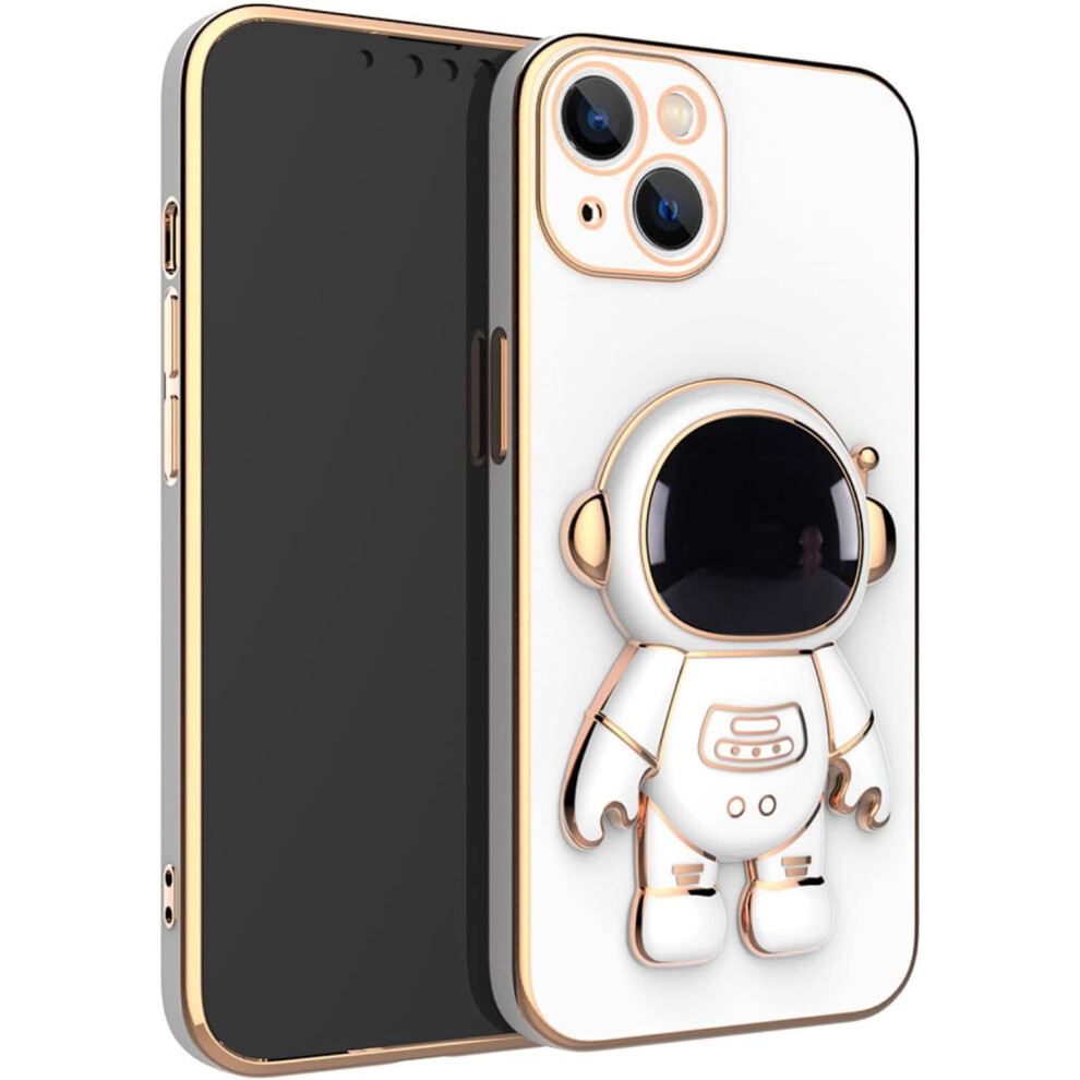 Cartoon Astronaut Phone Case Tpu Foldable Stand White 913466093298
