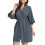 Women's Cotton Kimono Robe Half Sleeve Lightweight Soft Spa 1