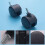 6 mm threaded rod caster black 40 mm dual wheel rotatable 5