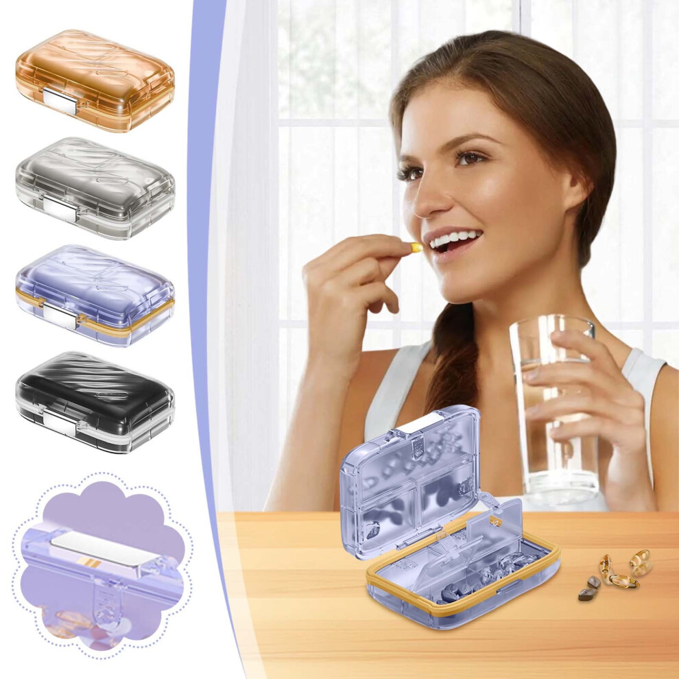Portable Pill Organizer Box 7-Day Large Capacity