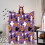 Couverture d'Halloween en flanelle noire et blanche 127 x 152 cm 1