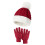 Set invernale per bambini composto da berretto e guanti, colore rosso 1