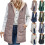 Doudoune longue sans manches blanche réversible pour femme1 1