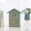 Modern hanging cuckoo wall clock with bird pattern 4