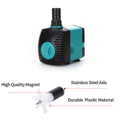 Submersible Water Pump for Aquarium 4 pcs Adjustable Quiet 2