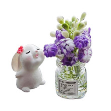 Minivas för bilinredning med liten blomhållare