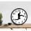 Silly Walk Wall Clock Silent Black Home Decor 4