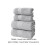 Ensemble de serviettes de bain en coton Elainilye, 4 pièces, gris 7