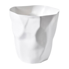 Poubelle de salle de bain Elainilye blanche 3 gallons (11,4 litres) fine