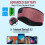 Sleep Headphones Headband Eye Mask Bluetooth Grey 2