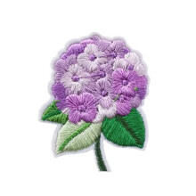 Écussons de réparation à coudre et à repasser, brodés de motifs floraux