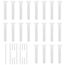 Occhielli per racchette in nylon trasparente bianco, 100 pezzi