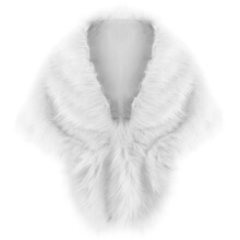 Écharpe châle en fausse fourrure pour femme