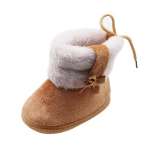 AnuirheiH Baby-Winterstiefel mit weicher Sohle und warmem Plüschfutter