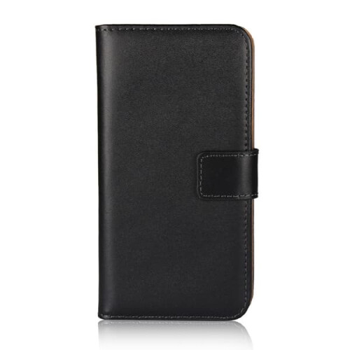 Capa em couro genuíno compatível com Samsung S24 - Escolha a cor! Preta 1