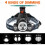 LED Headlamp Rechargeable 5000 Lumen Waterproof with 2 2