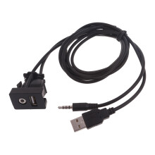 USB + 3,5 mm-es hosszabbítókábel nagysebességű adatátvitelhez