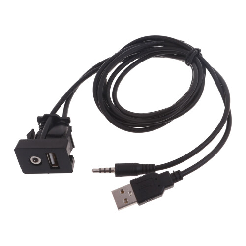 Câble d'extension USB + 3,5 mm pour transfert de données à haut débit