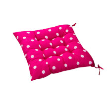 Cuscino per sedia a pois con laccetto 16x16 pollici
