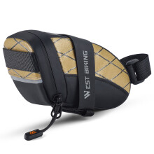 West Biking bike saddle bag waterproof yellow