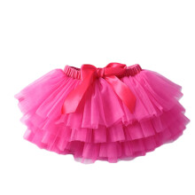 Flickor Balettkjol Rosa Mjuk Andningsbar Mesh