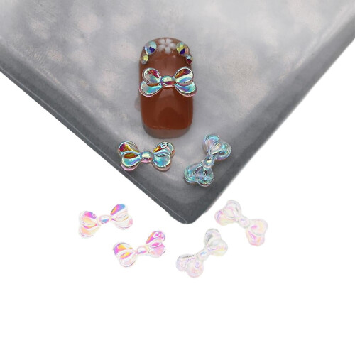 Breloques pour ongles en forme de nœud 3D (200 pièces)