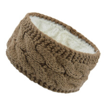 Bandeau d'hiver doublé polaire, cache-oreilles pour femmes