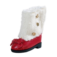 Chaussures pour poupée BJD avec fermetures éclair et nœud décoratif 1/6