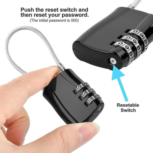 Suitcase Padlock Combination Lock 2-Pack 2