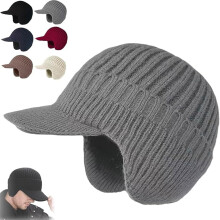 Bonnet Sherum Cozy Beanie, couverture complète des oreilles, double épaisseur, tricot chaud