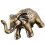Cendrier éléphant en alliage doré 16,5 cm 1